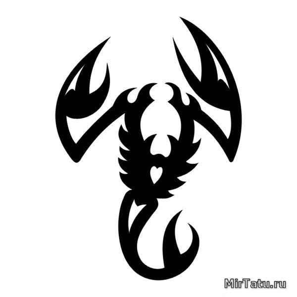 Эскизы татуировок - Скорпион 3