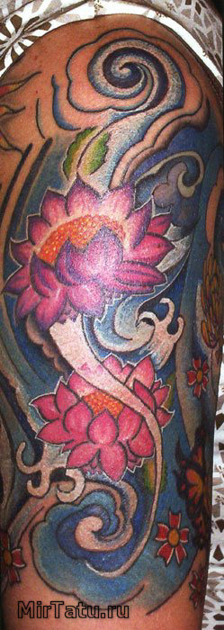 Фото татуировок - Цветы 7