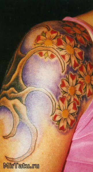 Фото татуировок - Цветы 10