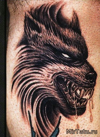 Фото татуировок - Волк